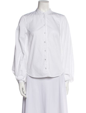 Khaite Long Sleeve Button-Up Top