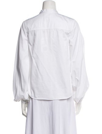 Khaite Long Sleeve Button-Up Top