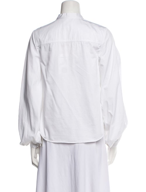 Khaite Long Sleeve Button-Up Top