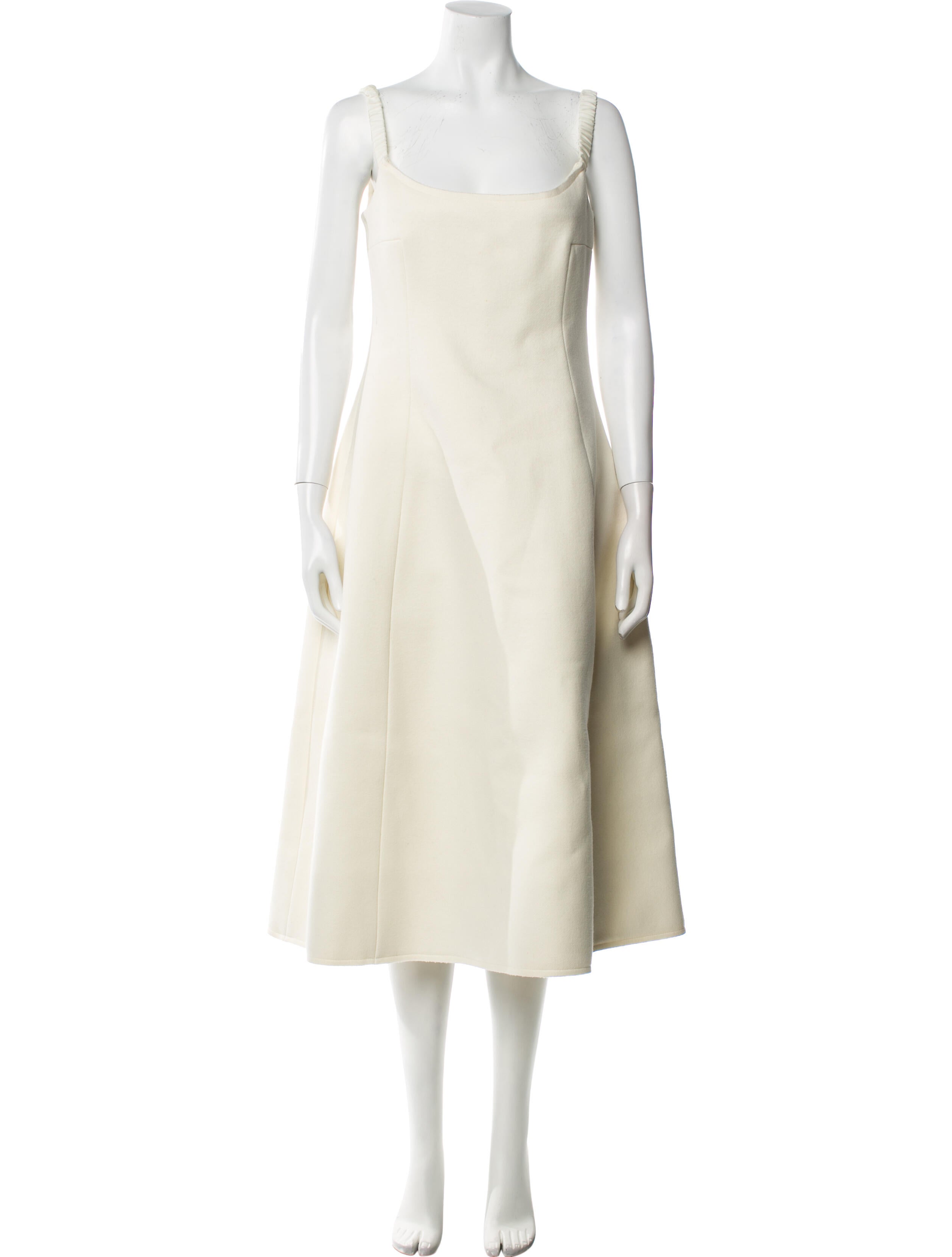 Khaite Virgin Wool Midi Length Dress