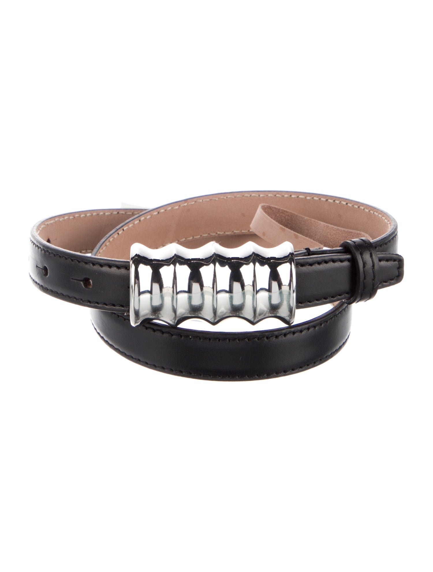 Khaite Skinny Leather Waist Belt