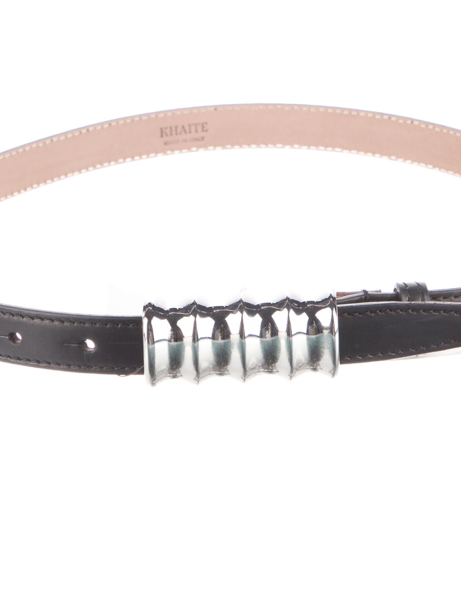 Khaite Skinny Leather Waist Belt