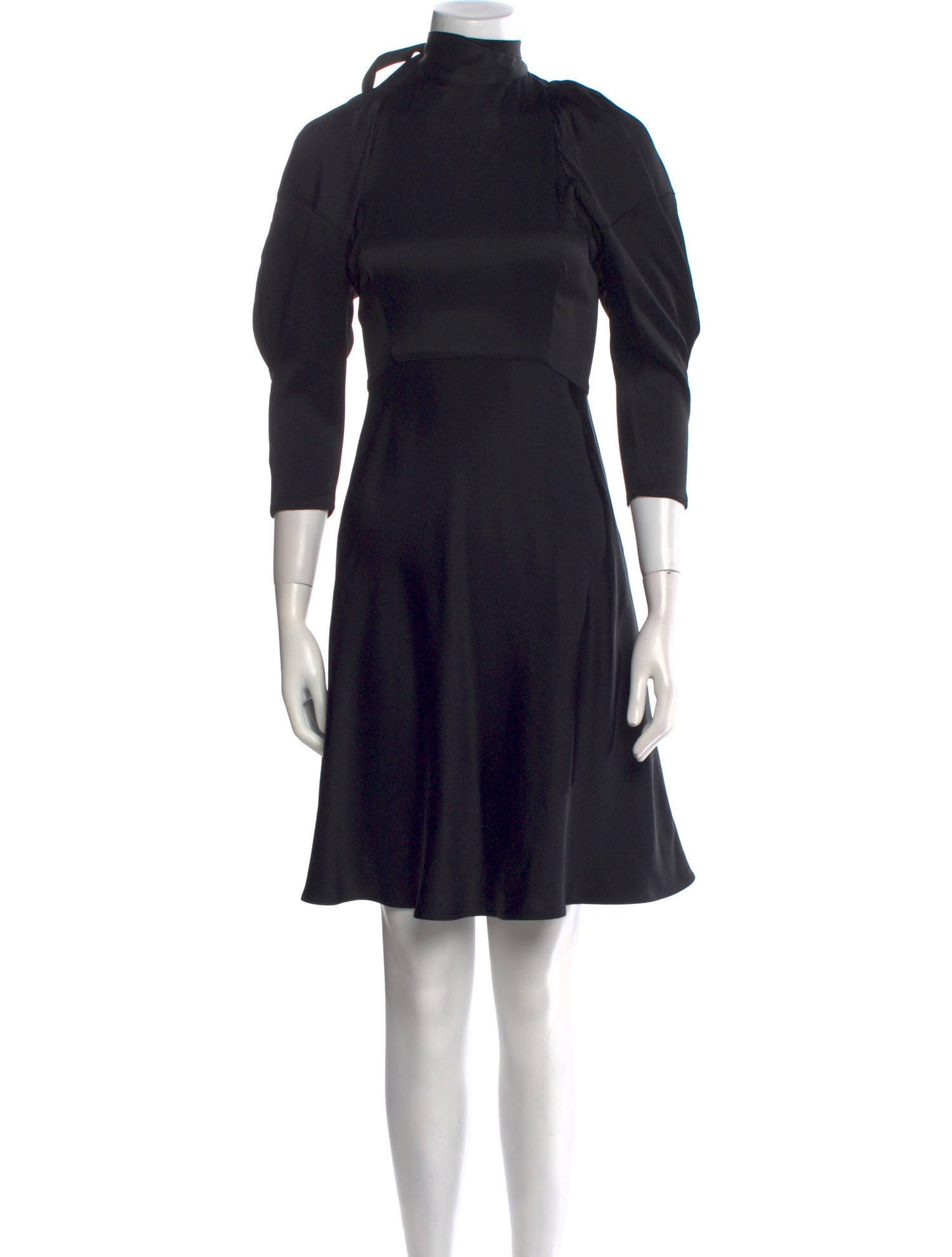 Khaite Mock Neck Mini Dress