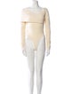 Khaite Off-The-Shoulder Long Sleeve Bodysuit
