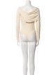Khaite Off-The-Shoulder Long Sleeve Bodysuit