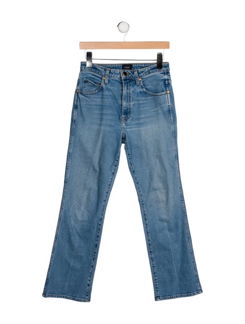 Khaite Mid-Rise Straight Leg Jeans