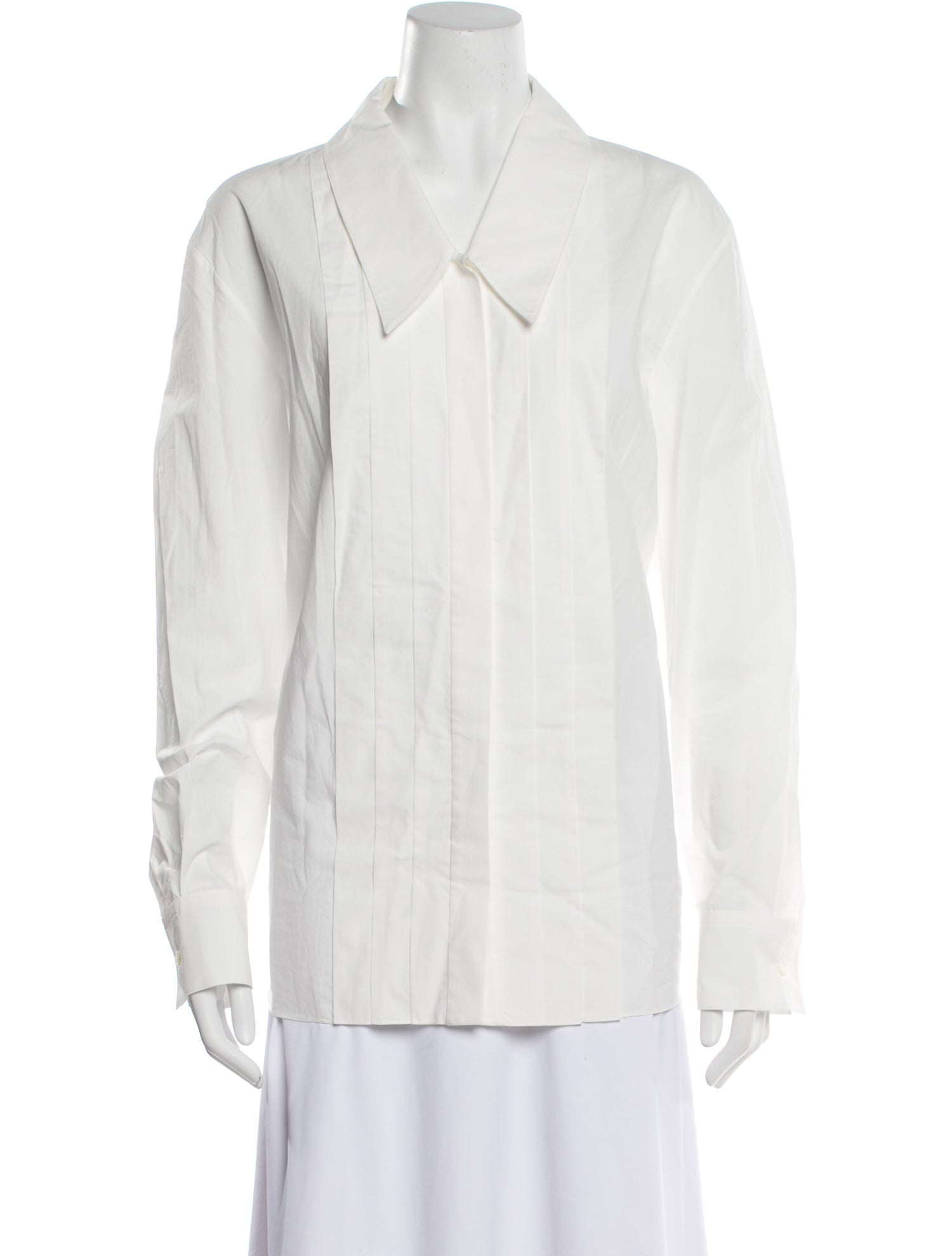 Khaite Long Sleeve Button-Up Top