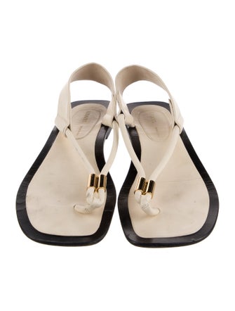 Khaite Leather Slides