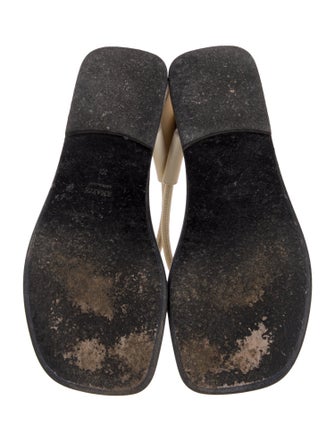 Khaite Leather Slides