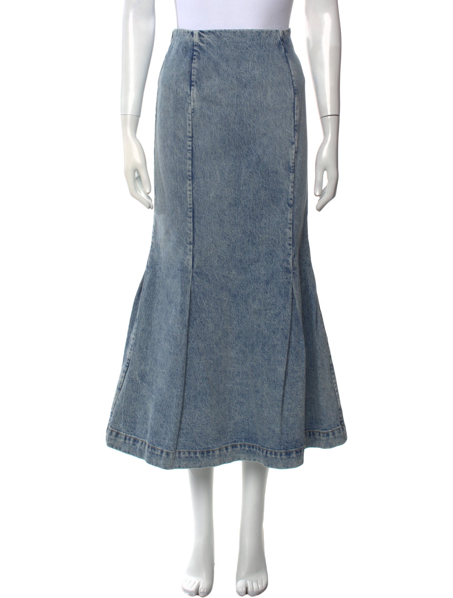 Khaite Pleated Accents Midi Length Skirt