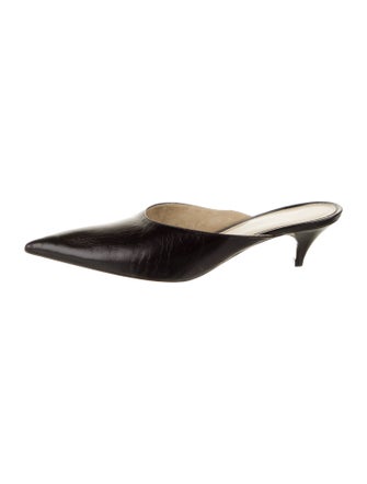 Khaite Leather Mules