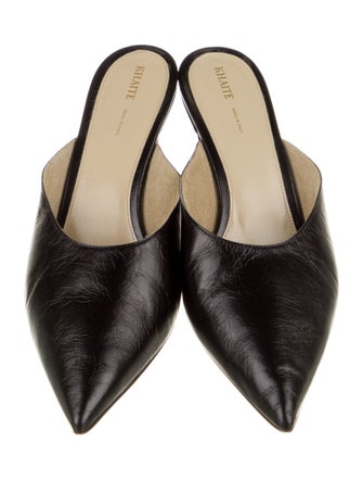 Khaite Leather Mules