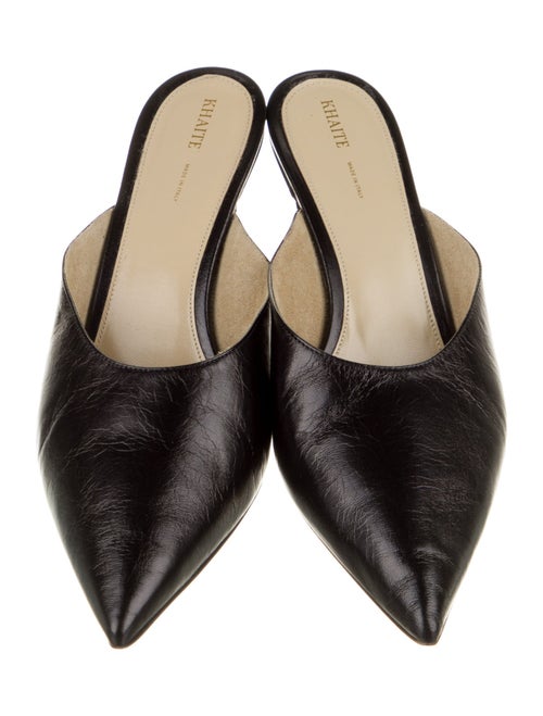 Khaite Leather Mules