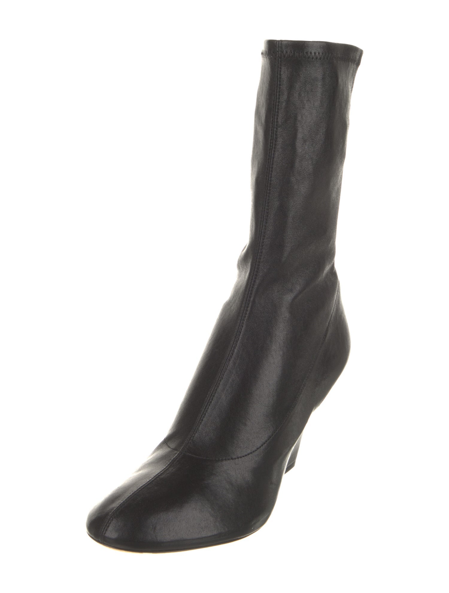 Khaite Leather Sock Boots