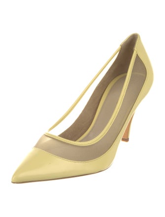 Khaite Leather Mesh Accents Pumps