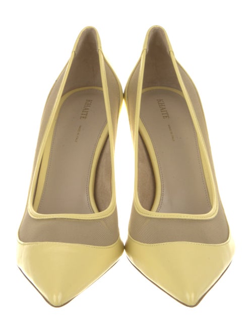 Khaite Leather Mesh Accents Pumps