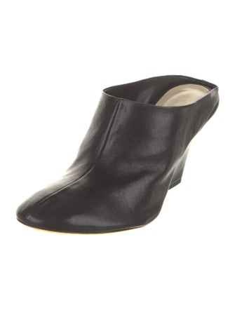 Khaite Leather Mules