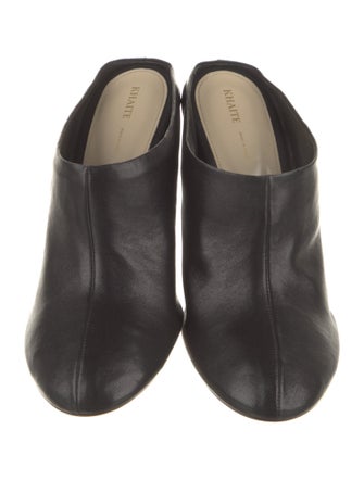 Khaite Leather Mules