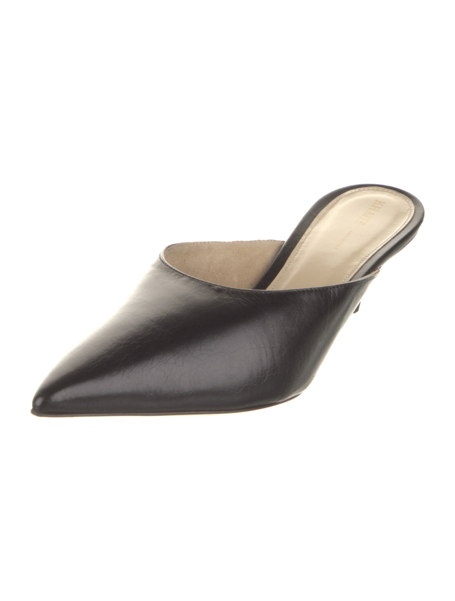 Khaite Leather Mules