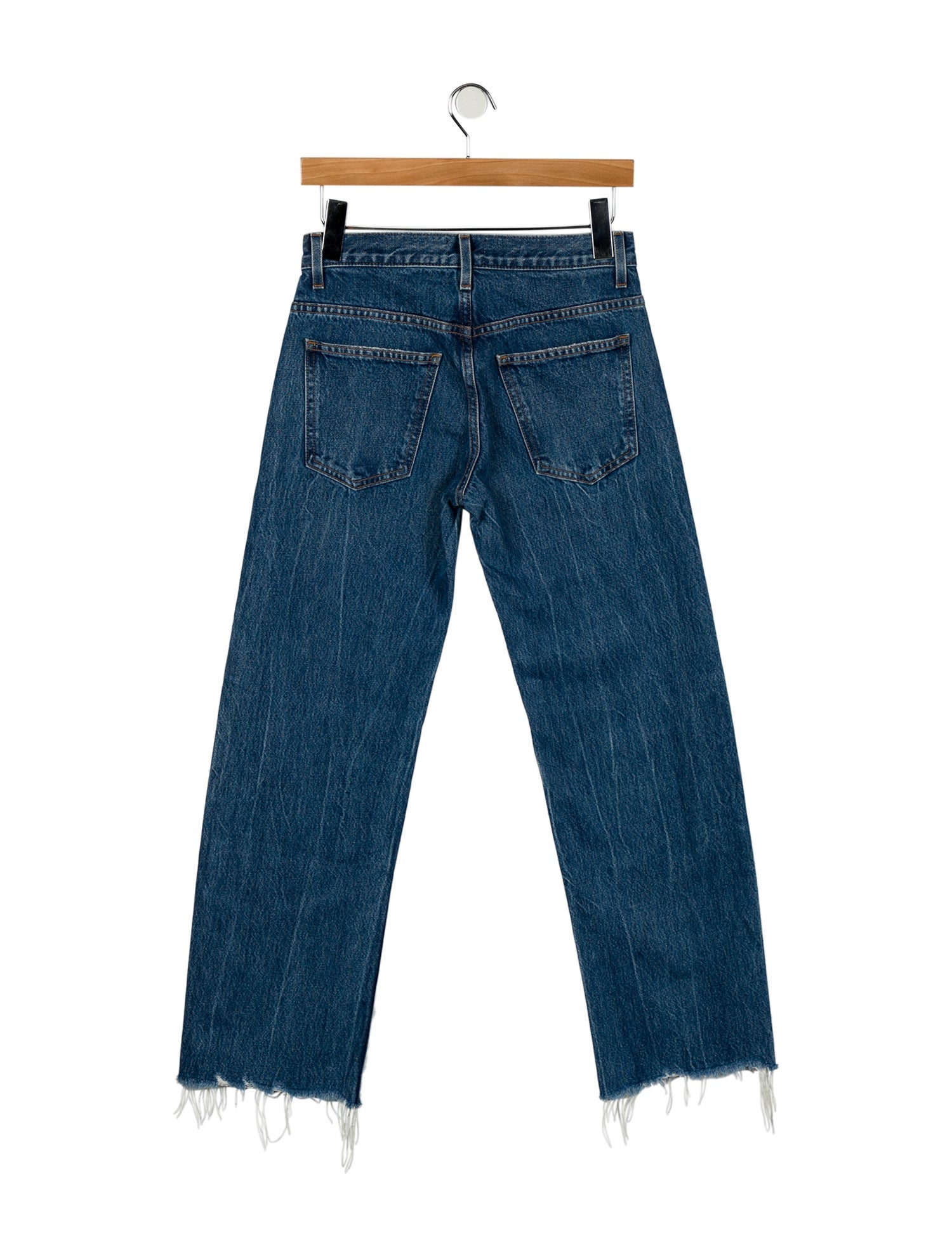 Khaite Mid-Rise Straight Leg Jeans