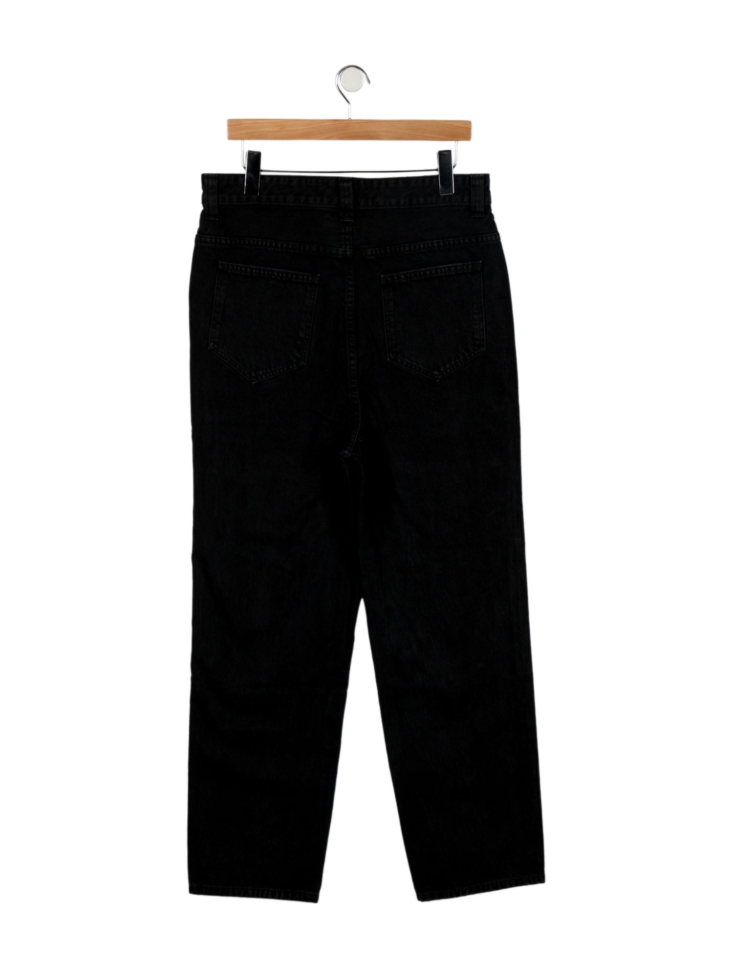 Khaite High-Rise Straight Leg Jeans