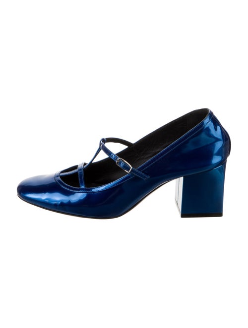 Khaite Patent Leather T-Strap Pumps