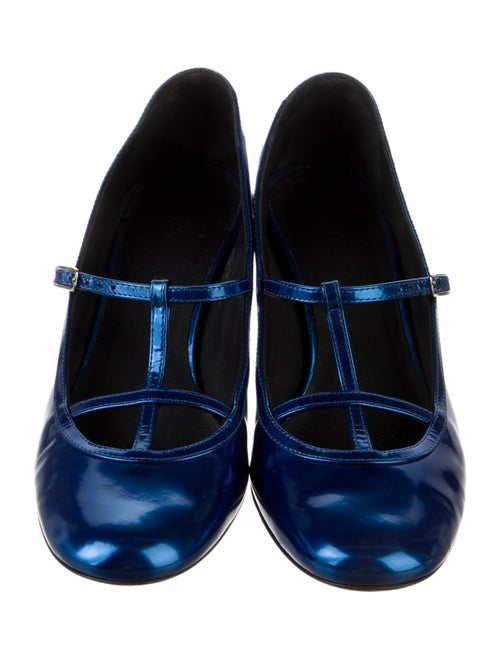 Khaite Patent Leather T-Strap Pumps