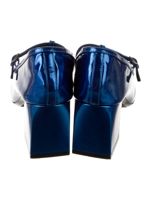 Khaite Patent Leather T-Strap Pumps