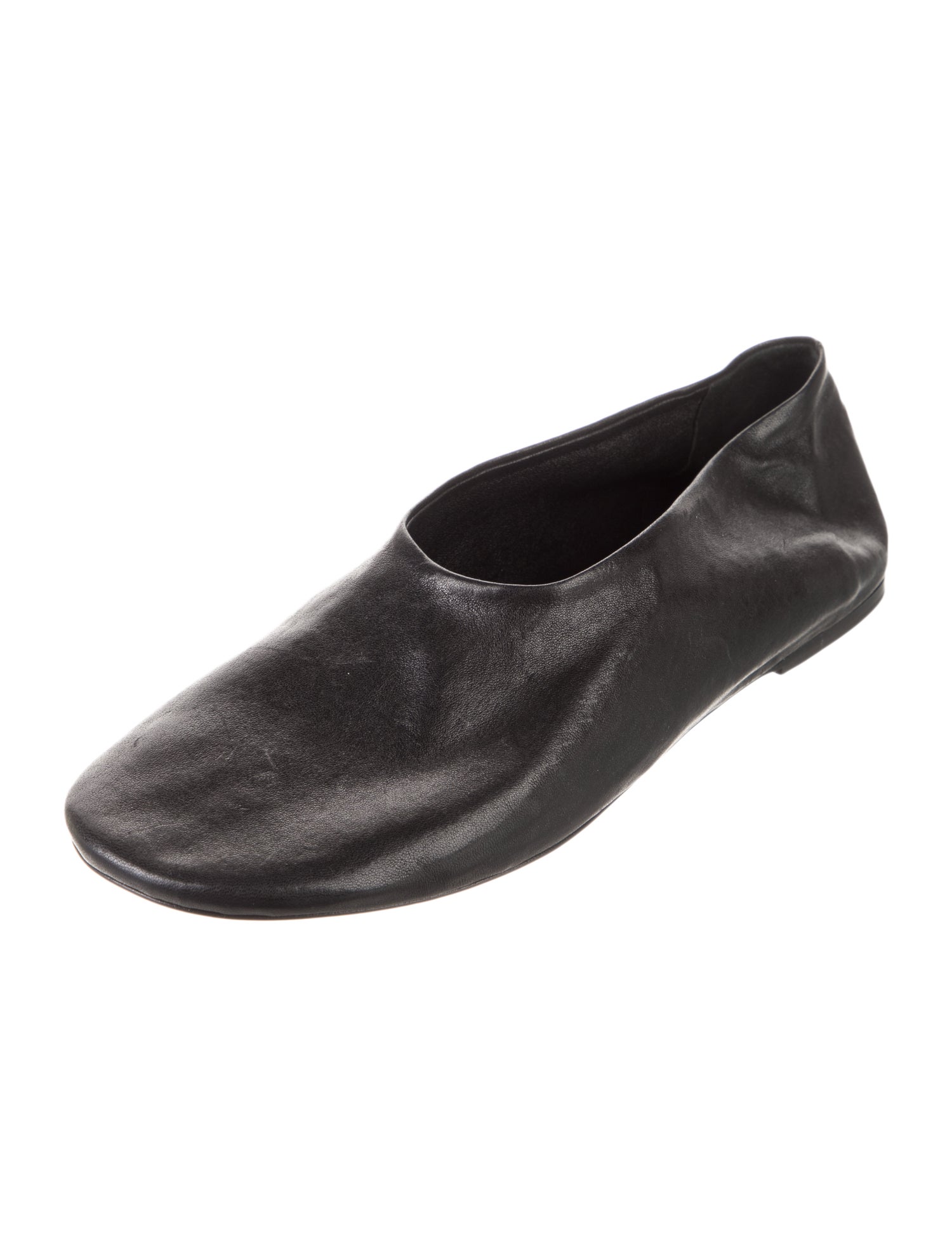 Khaite Leather Ballet Flats