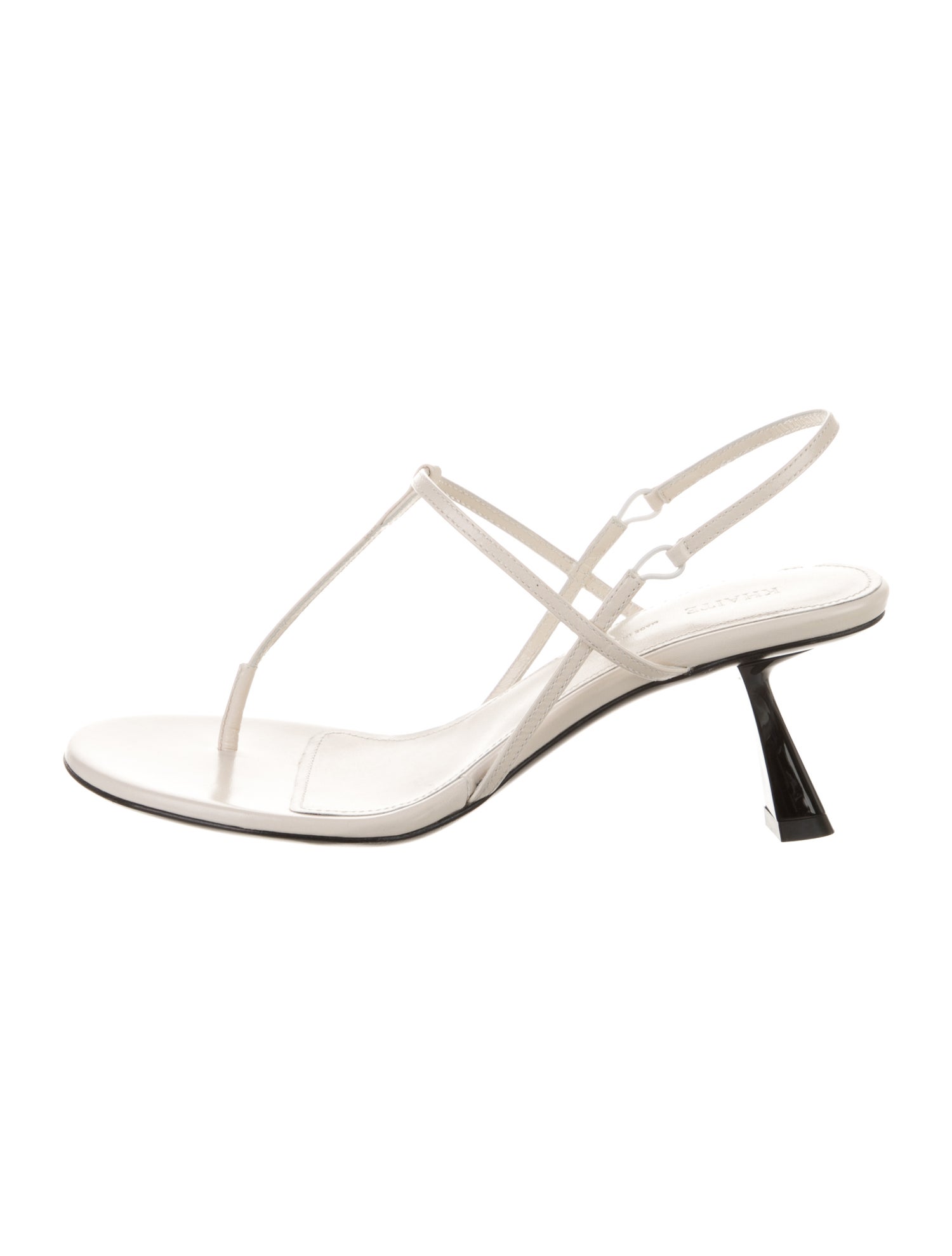 Khaite Leather Slingback Sandals