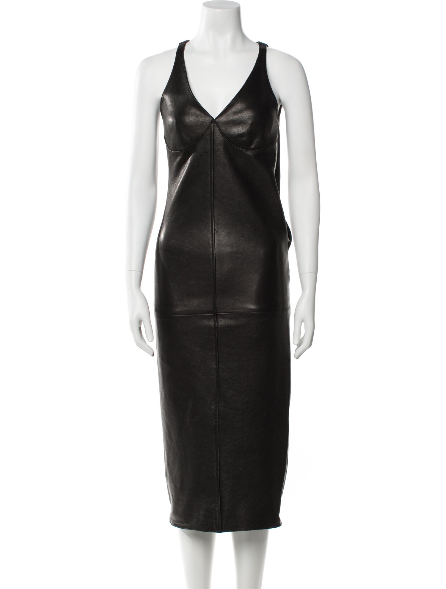Khaite Lambskin Long Dress