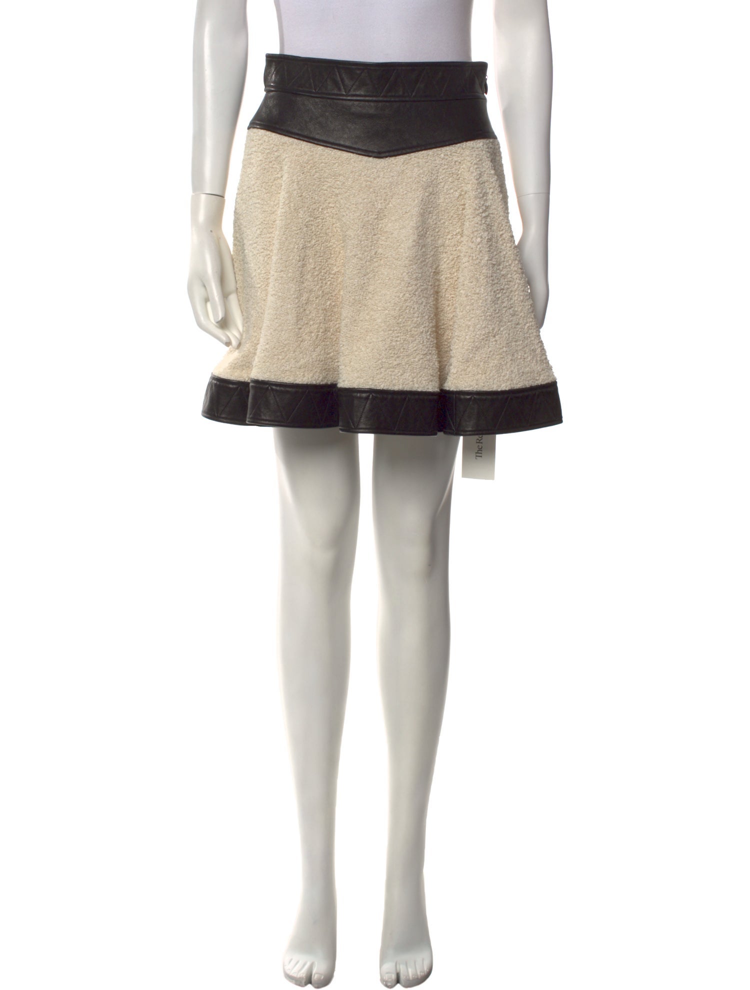 Khaite Leather Mini Skirt