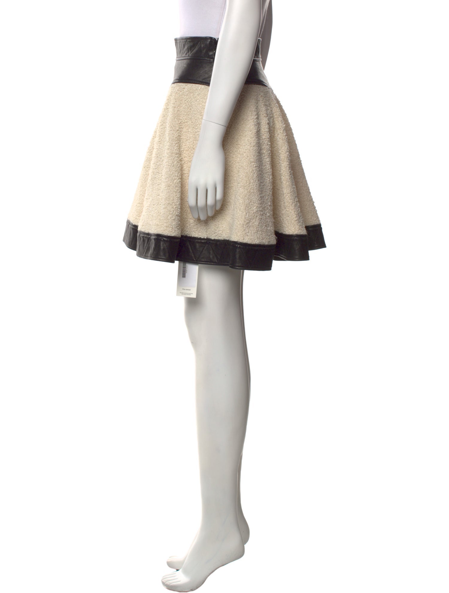 Khaite Leather Mini Skirt