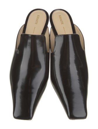 Khaite Patent Leather Mules
