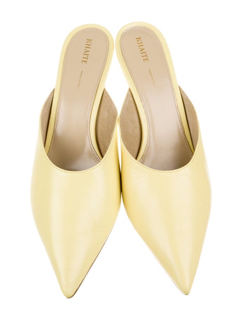 Khaite Leather Mules