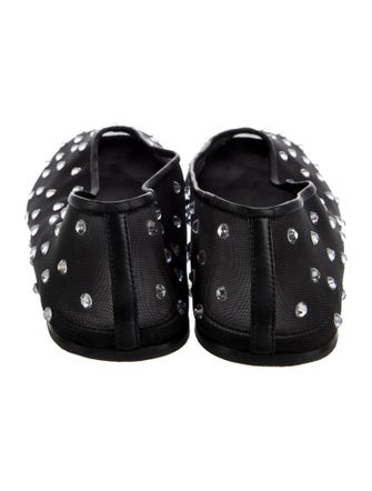Khaite Mesh Crystal Embellishments Flats