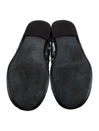 Khaite Mesh Crystal Embellishments Flats