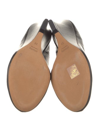 Khaite Leather Mules
