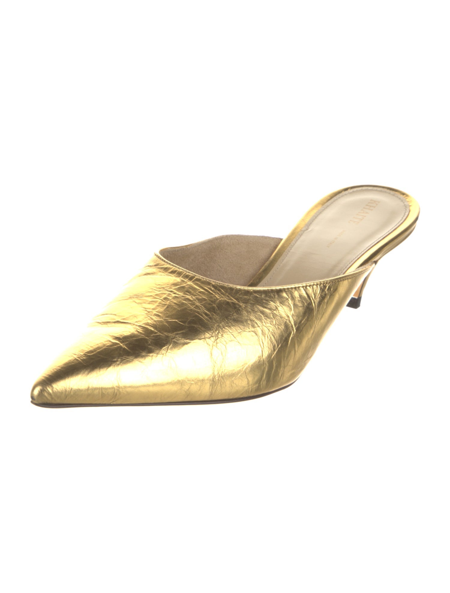 Khaite Leather Mules