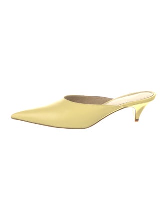 Khaite Leather Mules