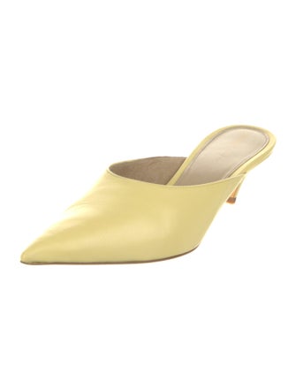 Khaite Leather Mules