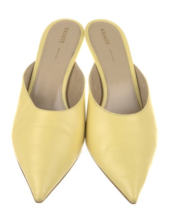Khaite Leather Mules