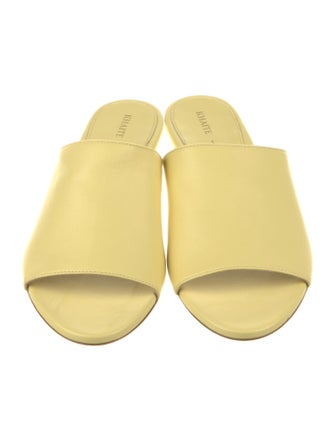 Khaite Leather Slides