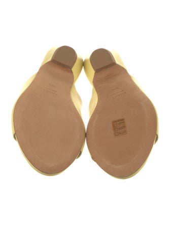 Khaite Leather Slides