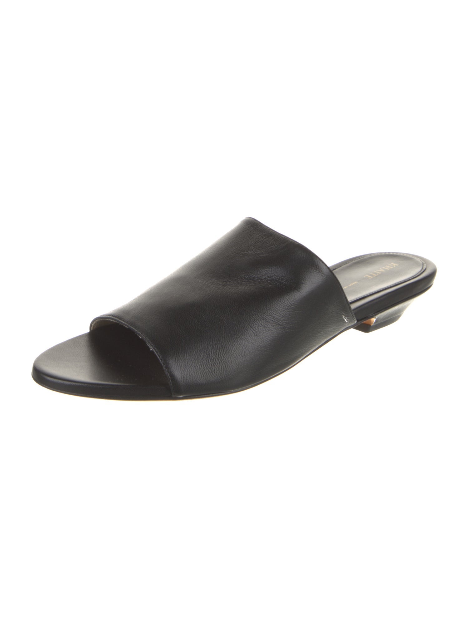 Khaite Leather Slides