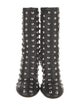 Khaite Leather Studded Accents Sock Boots