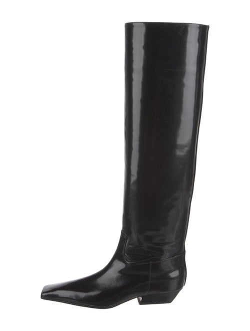 Khaite Patent Leather Riding Boots