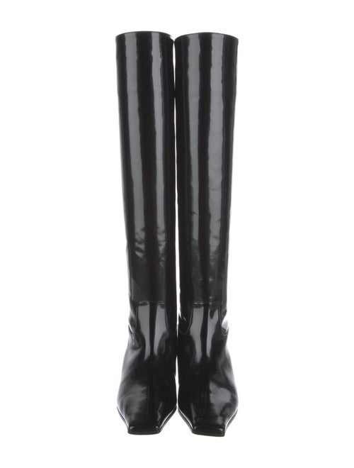 Khaite Patent Leather Riding Boots