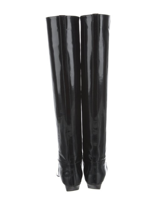 Khaite Patent Leather Riding Boots