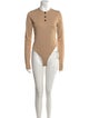 Khaite Mock Neck Long Sleeve Bodysuit
